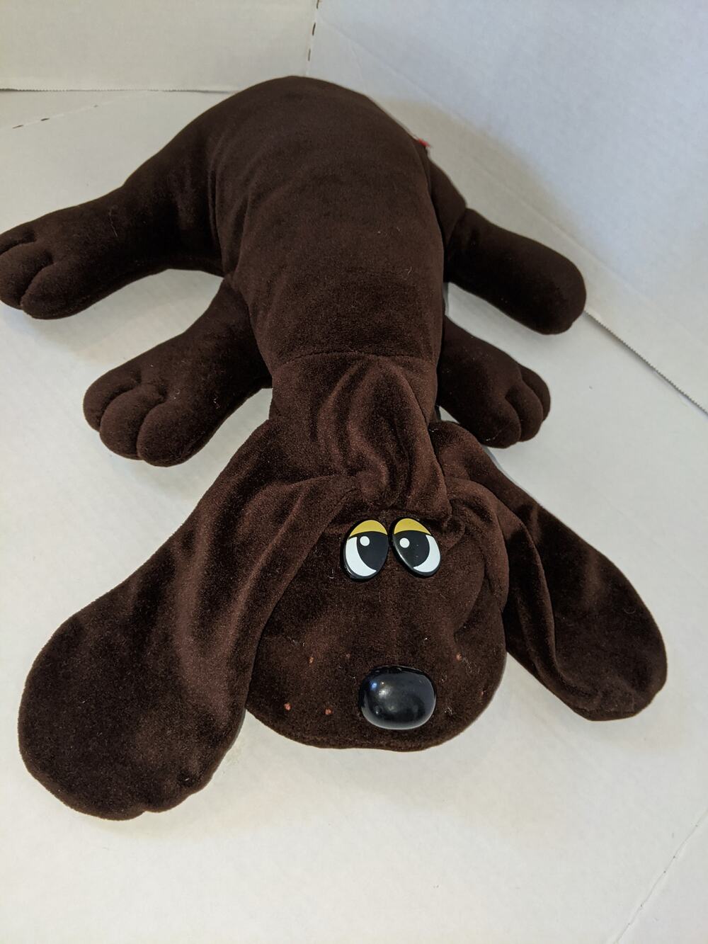 Vintage Pound Puppy Plush Chocolate Brown Dark Brown Nose